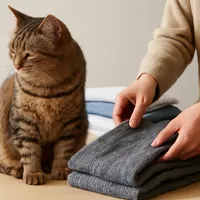 猫の抜け毛が服や洗濯物に付きにくくする方法は？