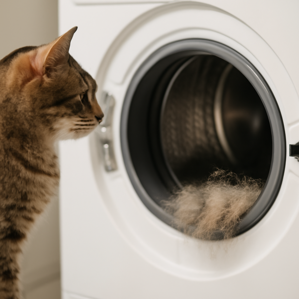 なぜ猫の毛は洗濯機に残ってしまうのか